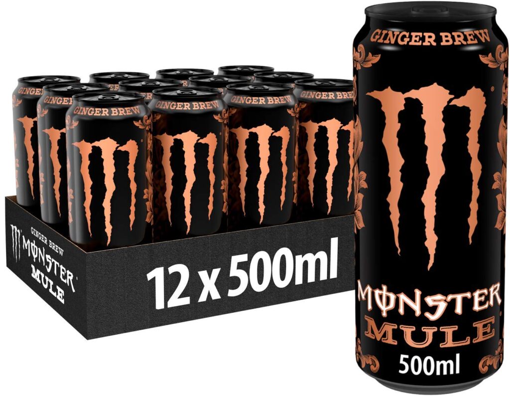 Monster Energy Mule Koffeinhaltiger Energy Drink Mit Würzig-Süßem Ingwer-Geschmack