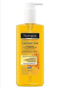 Neutrogena Curcuma Clear Gesichtsreinigung, Beruhigendes 3-in-1 Abschmink-Gel, Make-up Entferner, 200ml ab 2,64 €