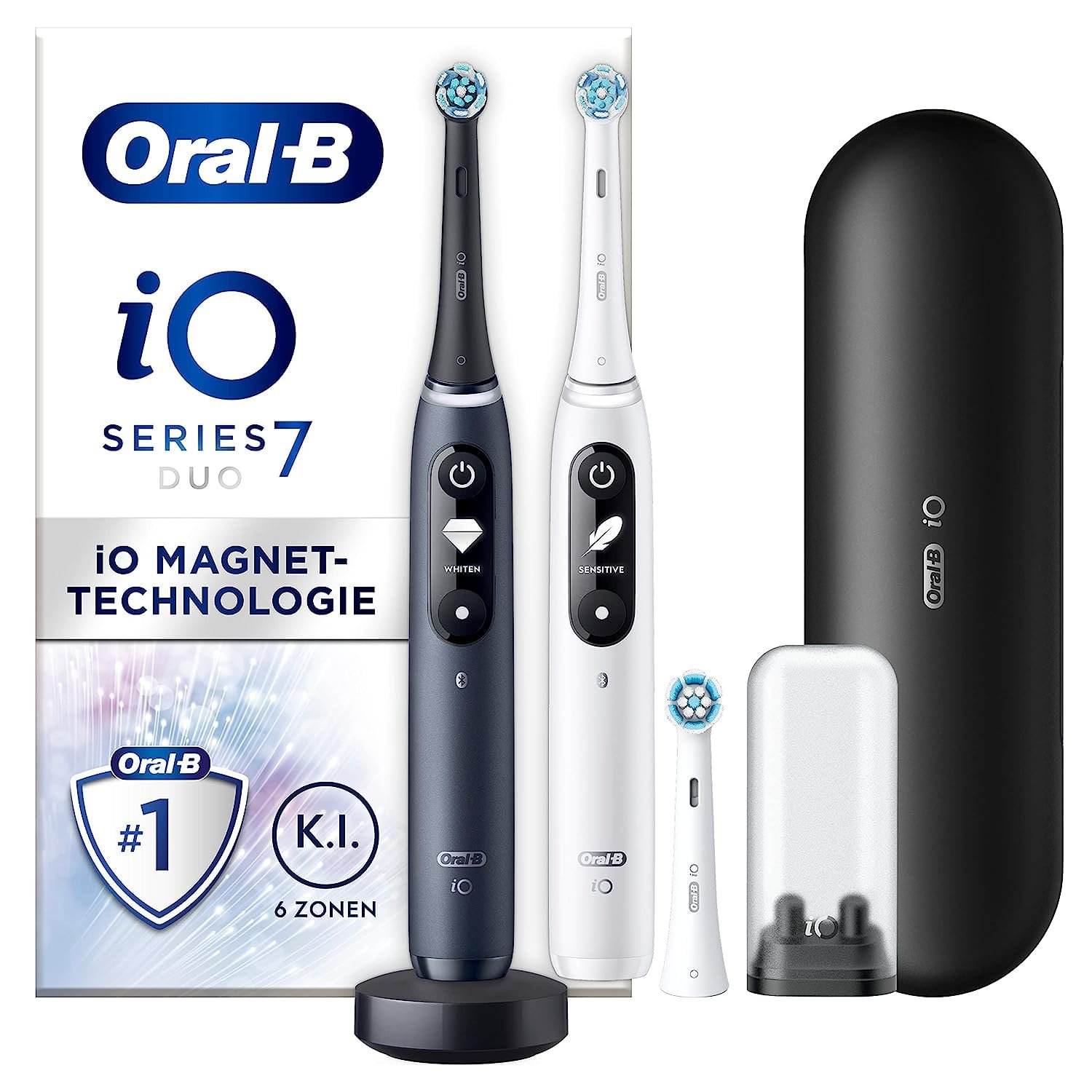 Oral B Io Series Elektrische Zahnbürste Electric Toothbrush Doppelpack &Amp; Aufsteckbürsten