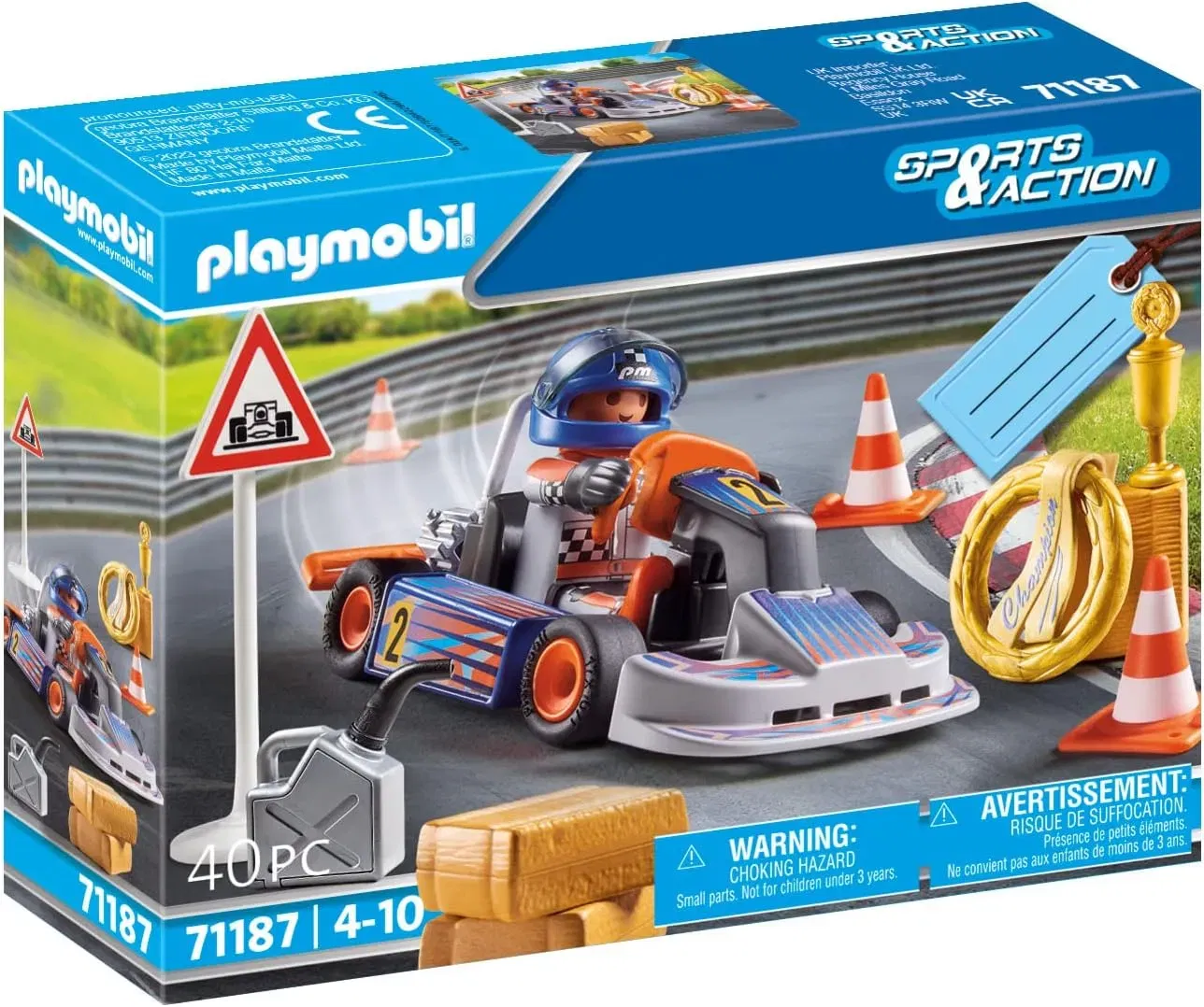 PLAYMOBIL Sports&Action 71187 Racing Cart mit Siegeskranz  für 8,99 € inkl. Prime-Versand (statt 10,89 €)