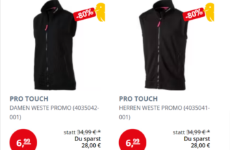 PRO TOUCH Damen + Herren Weste Promo