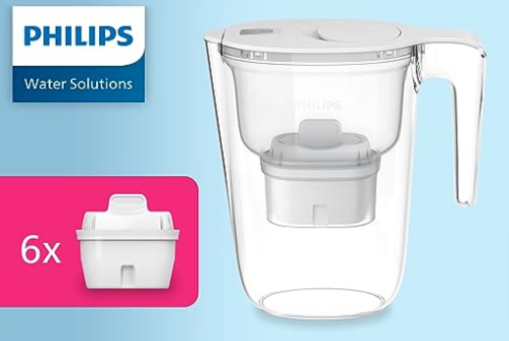 Philips Wasserfilterkanne Micro X Clean Ersatzfilterkartuschen Schneller Durchfluss Weiß Liter Elektronischer Timer Amazon De Küche Haushalt Wohnen