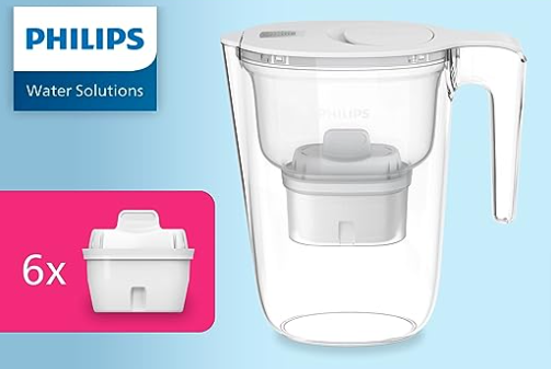 Philips Wasserfilterkanne +6 Micro X-Clean Ersatzfilterkartuschen für 22,49 €