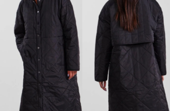 Pieces Winterjacke Schwarz Zweireihig Trendyol ()