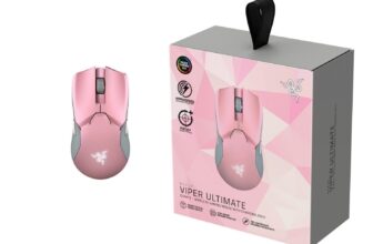 RAZER Viper Ultimate mit Ladestation Quartz Gaming Maus (kabelgebunden, kabellos)