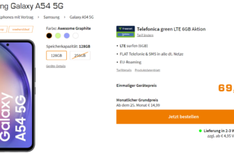 Samsung Galaxy A G + freenet Telefonica green LTE GB