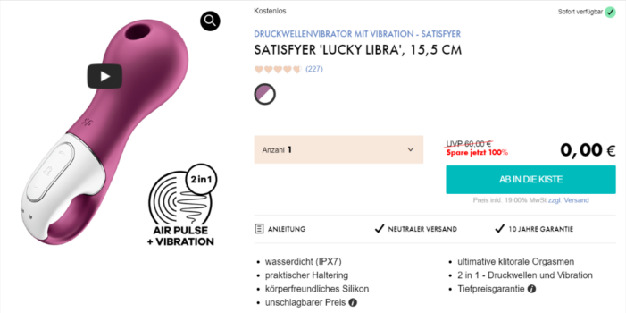 Satisfyer Lucky Libra Druckwellenvibrator