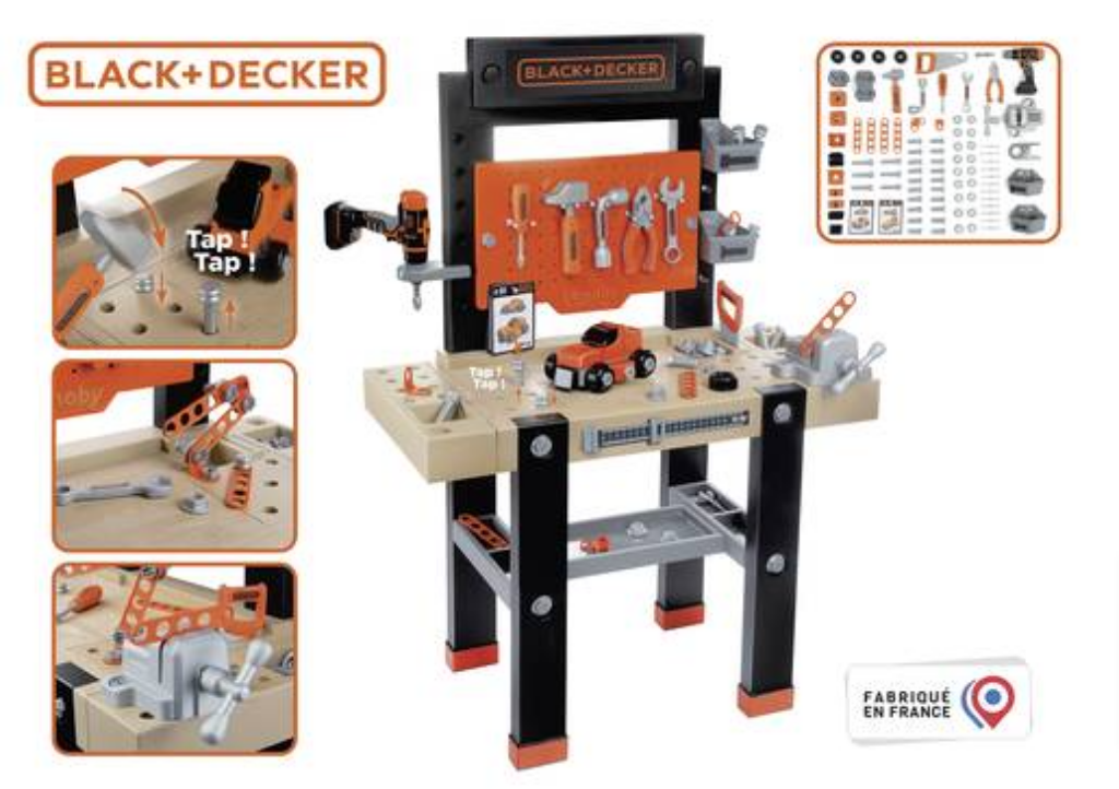 Smoby Black Decker Werkbank Center Digitalo