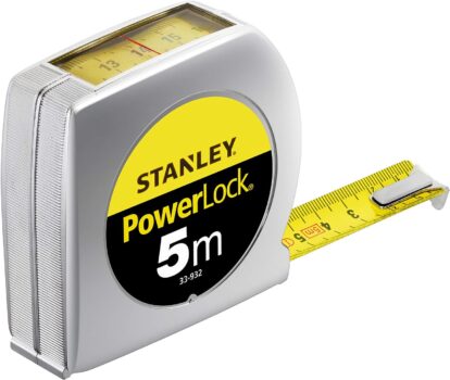 Stanley Powerlock Bandmaß m mit Sichtfenster