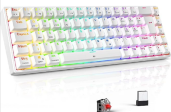 TECURS Gaming Tastatur Mechanische Kabellos RGB Anti Gosting