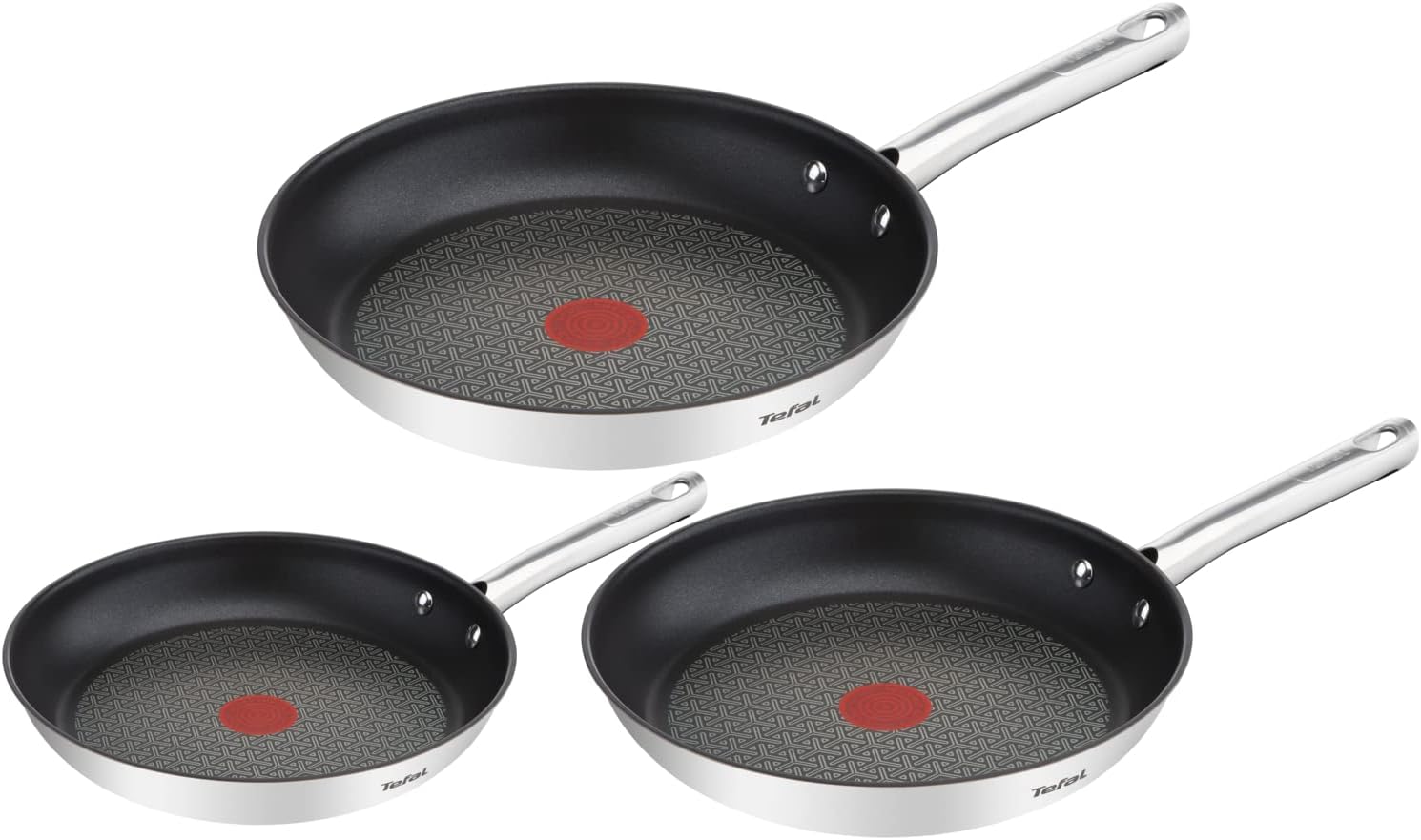 Tefal A704S3 Duetto 3-Teiliges Bratpfannen-Set