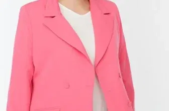 Trendyol Curve Große Größen in Jacke in Rosa