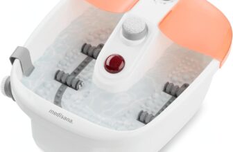 medisana FS Fußsprudelbad mit Fußreflexzonenmassage (elektrisches Fußbad, Wasser Warmhaltefunktion, Vibrationsmassage)