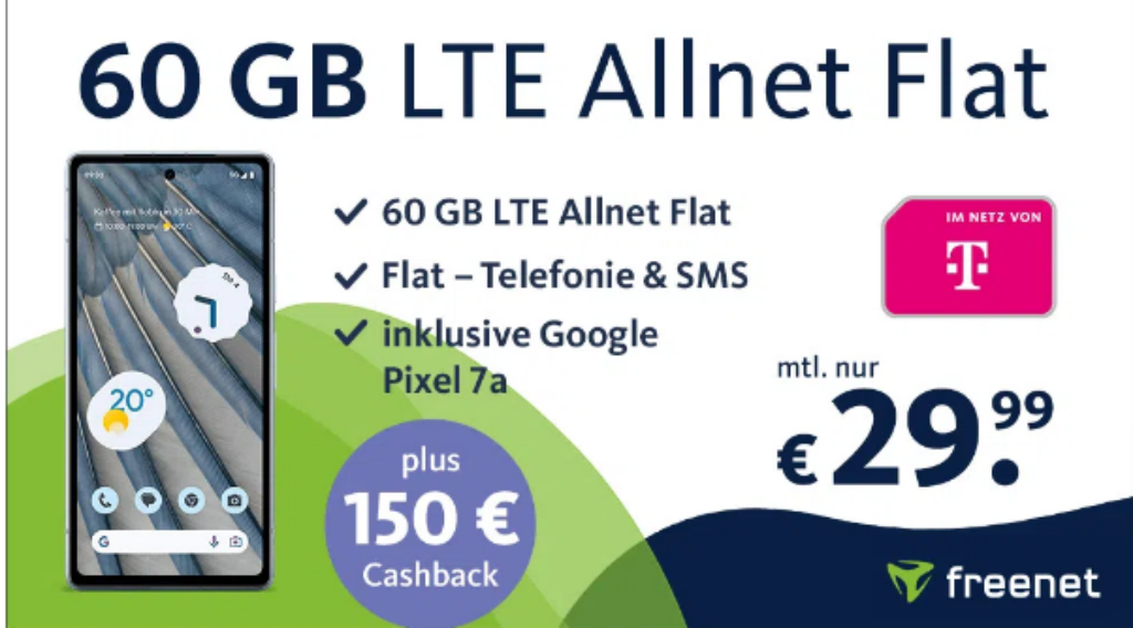 🔥 Google Pixel A Für € Telekom Allnet Gb Für € Mtl € Bonus € Cashback