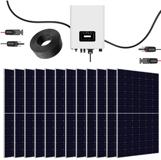 Preisfehler: 5kWp PV-Anlage Mit Montage für Flachdach für 16,76 € inkl. Versand (14X 380-WATT-SOLARMODULE + DEYE NETZWECHSELRICHTER)