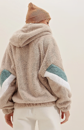 Trend Alaçatı Stili Jacke- Beige – Oversized [Gr. S bis L ] für 5,73 € inkl. Versand