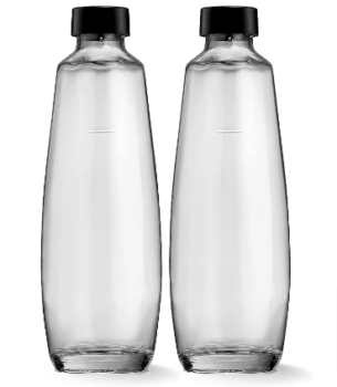 Amazon de SodaStream Bipack Liter Glasflaschen kompatibel mit Duo xl Carbonator schwarz x x