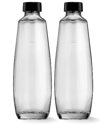 2x SodaStream Duo Glaskaraffe Sodaflasche mit je 1l für 14,17 € inkl. Prime-Versand
