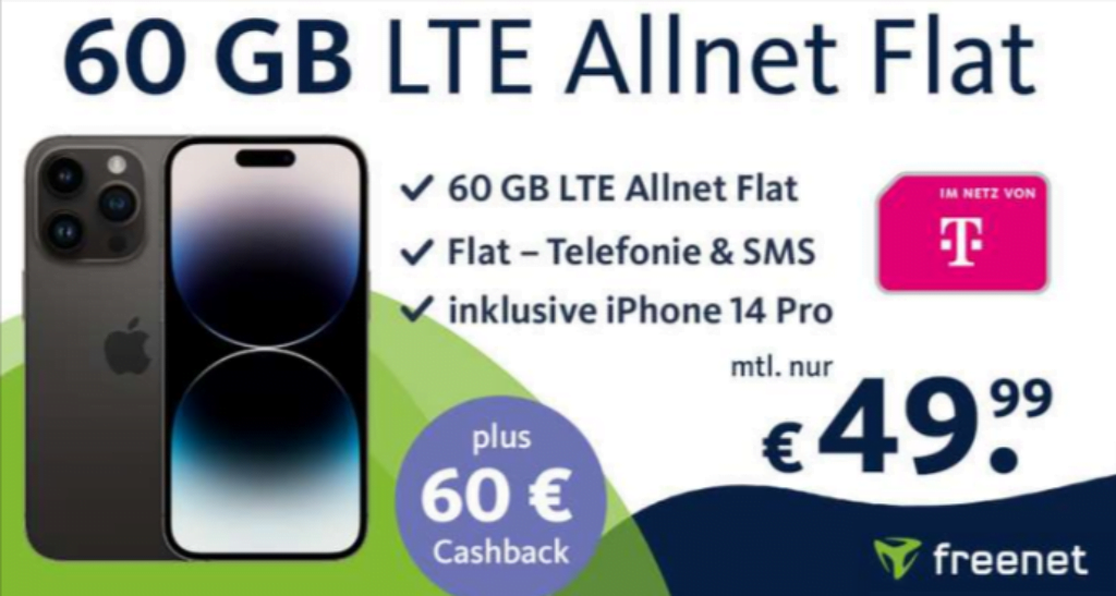 Apple Iphone Pro € Telekom Freenet Mit Gb Lte