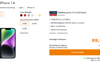 Apple iPhone + freenet Telekom green LTE GB