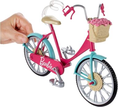 Barbie Fahrrad mit Blumenkorb