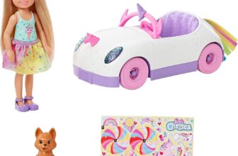 Barbie Serie Chelsea Chelsea Puppe mit Einhorn Auto