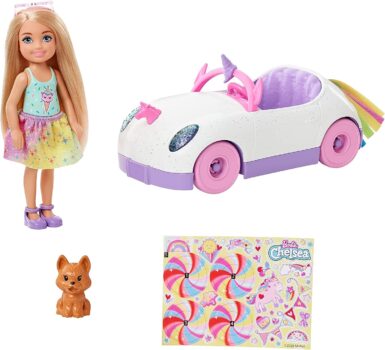 Barbie Serie Chelsea Chelsea Puppe mit Einhorn Auto