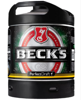 Beck s Pils Bier Perfect Draft x l MEHRWEG Fassbier Amazon de Lebensmittel Getränke