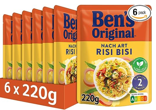 Ben’s Original Express Reis Risi Bisi  6er Pack (6 x 220g) ab 6,63 € (Prime) statt 13,20 €