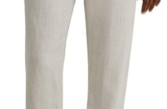 C&A Chino Tapered Fit Leinen Herren Hosen