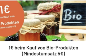 Cashback auf Bio Produkte