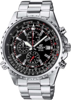 Casio Edifice EF D AVEF Chronograph Herrenuhr aus Edelstahl