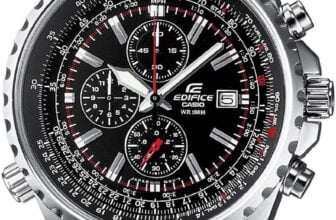 Casio Edifice EF D AVEF Chronograph Herrenuhr aus Edelstahl