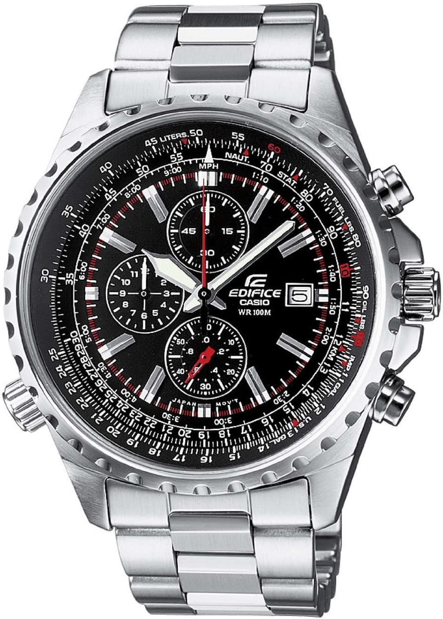 Casio Edifice Ef D Avef Chronograph Herrenuhr Aus Edelstahl