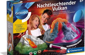 Clementoni Galileo Fun – Nachtleuchtender Vulkan, atemberaubender Vulkanausbruch zum Nachbauen