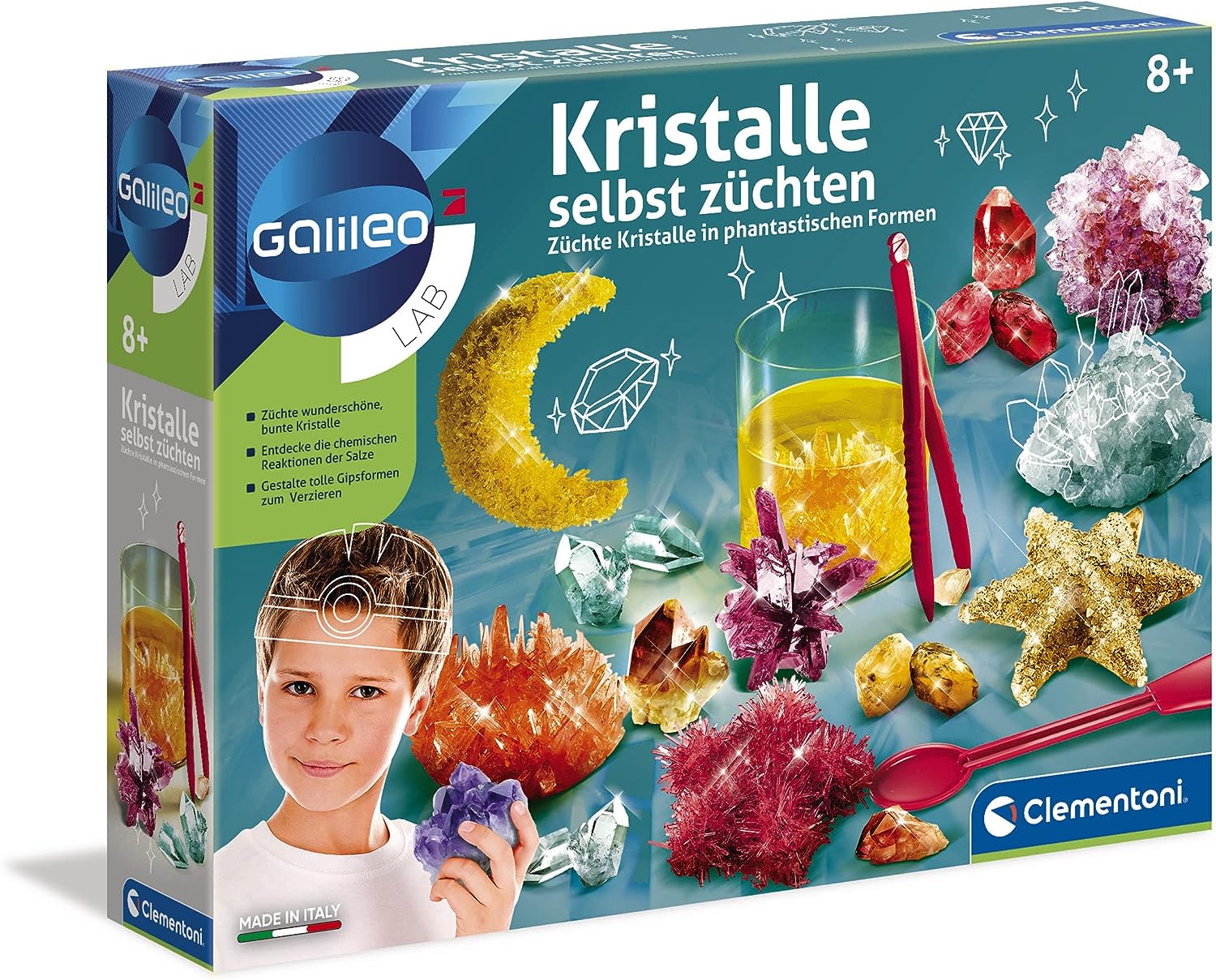 Clementoni Galileo Lab – Kristalle Selbst Züchten (Für Kinder Ab Jahren)