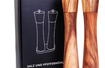 Cubesu Salz und Pfeffermühle aus Akazien Holz