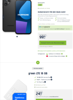 Fairphone + o green LTE GB