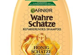 Garnier Shampoo gegen brüchiges Haar XL Format Reparierendes Haarshampoo mit Akazienhonig und Bienenwachs Für mehr Glanz und Geschmeidigkeit Wahre Schätze Honig x ml Amazon de Kosmetik