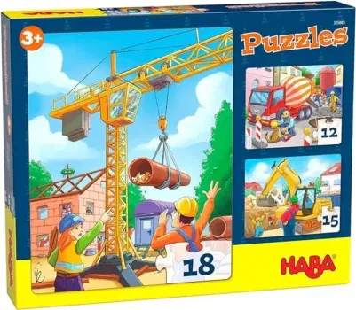 HABA Puzzles Baustellenfahrzeuge (305883)