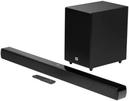 JBL Cinema SB . Kanal Soundbar mit kabellosem Subwoofer (Dolby Digital, Bluetooth, HDMI ARC)