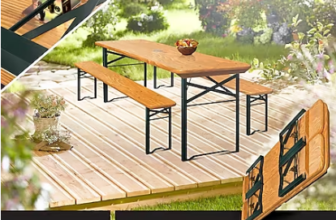 KESSER® Bierzeltgarnitur teilig Gartenmöbel Set Klappbar