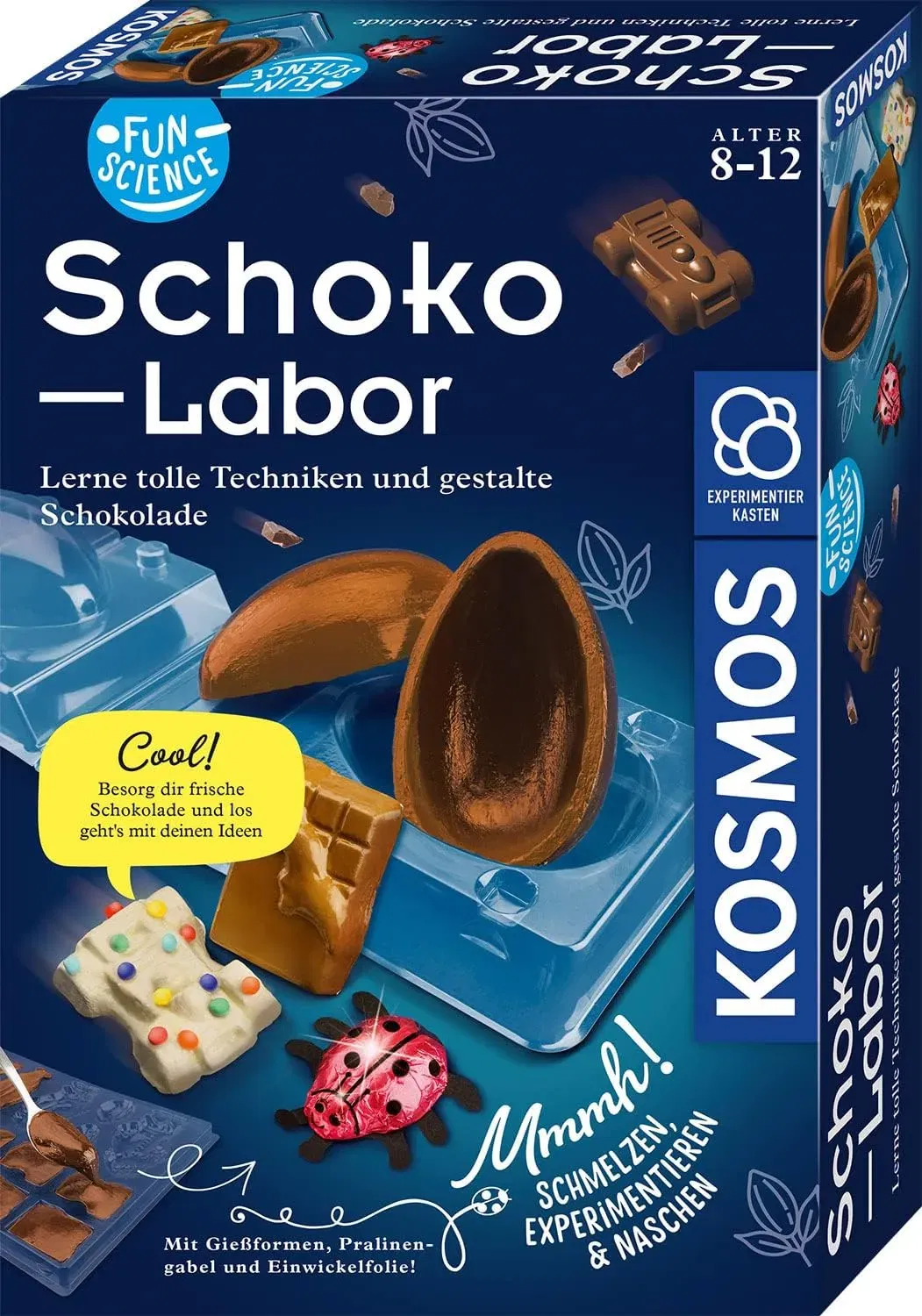 KOSMOS 654283 Fun Science – Schoko-Labor – Experimentier-Set für Kinder ab 8-12 Jahre für 12,79 € inkl. Prime-Versand (statt 15,99 €)