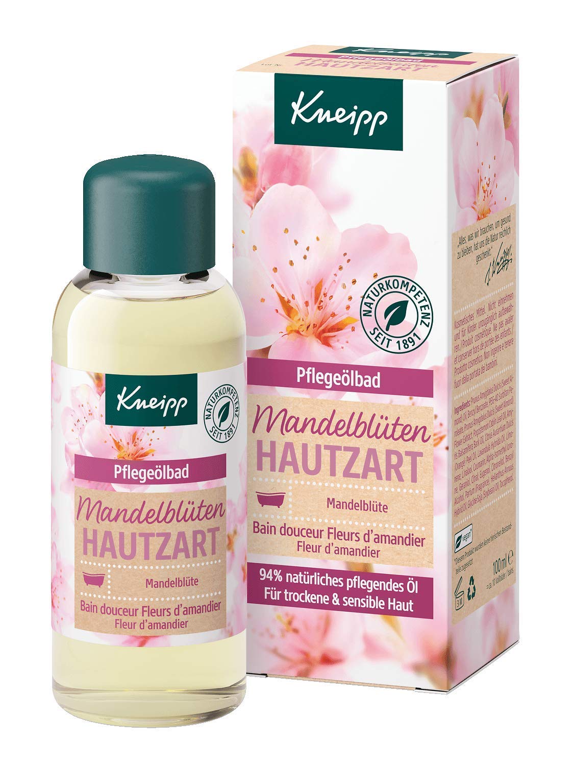 Kneipp Pflegeölbad Mandelblüten Hautzart 100ml ab 3,14 € inkl. Prime-Versand