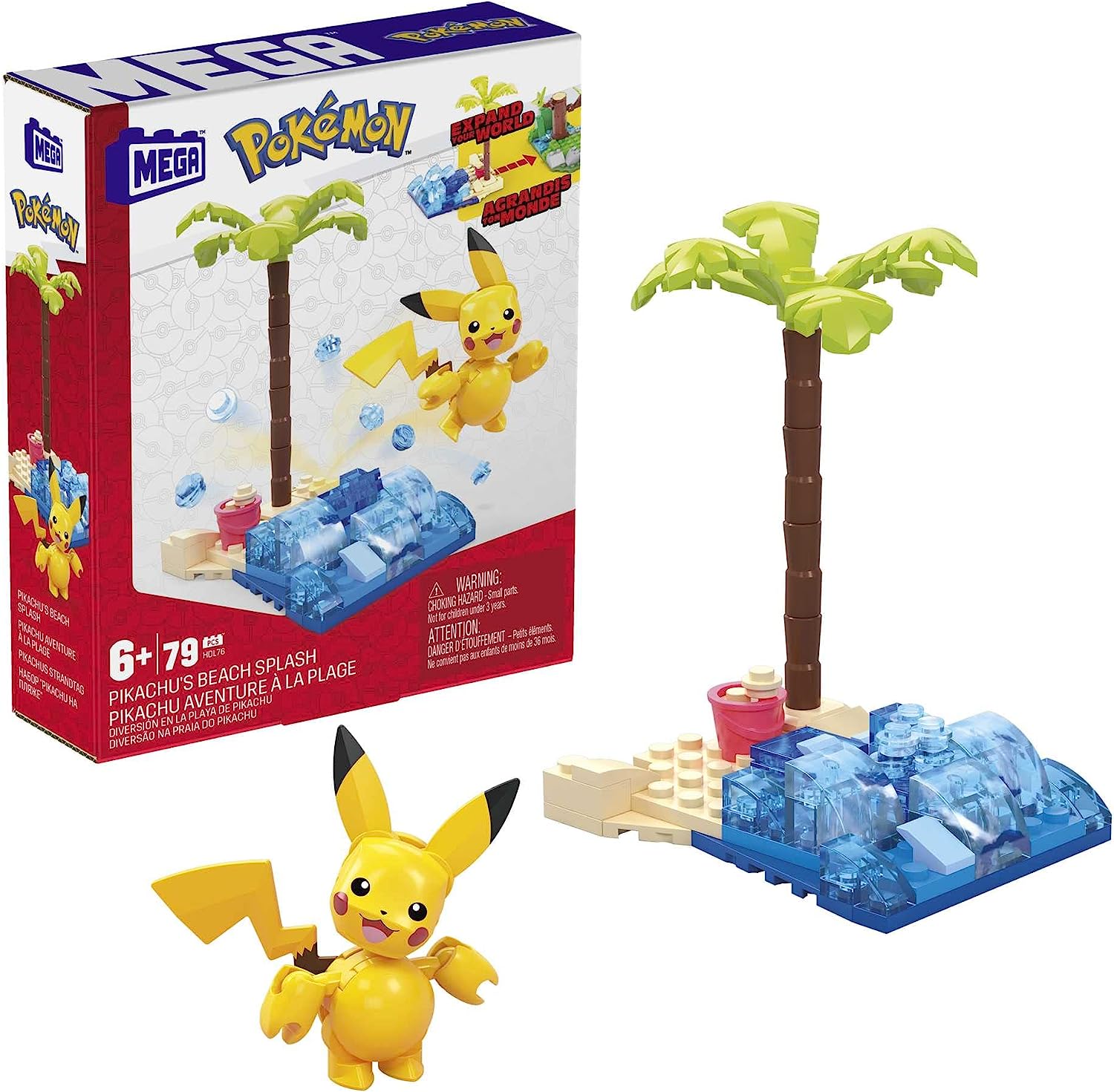 MEGA HDL76 – MEGA Pokémon Pikachus Strandtag Bauset für 8,99 € inkl. Prime-Versand