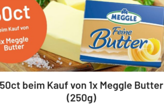 Meggle Butter g für Cent Dank Smhaggle