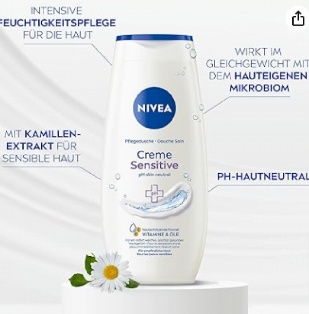 Nivea Creme Sensitive Pflegedusche