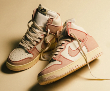 Nike Dunk High Barely Rose Denim einhalb Sneaker Store