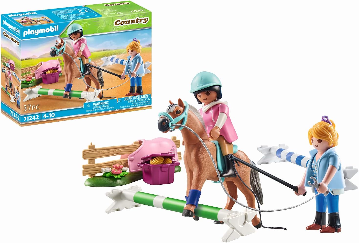 Playmobil Country () Reitunterricht Reitlehrerin Im Reiten Und Springreiten Für Den Reiterhof