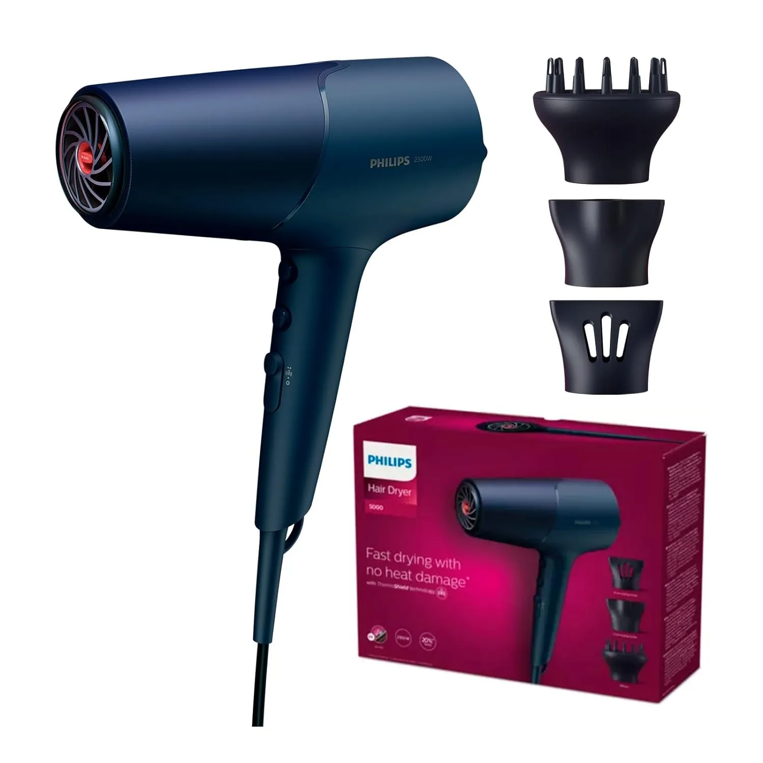 Philips 5000 Series Haartrockner Modell BHD510/20 für 34,99 € inkl. Versand (statt 54,99 €)
